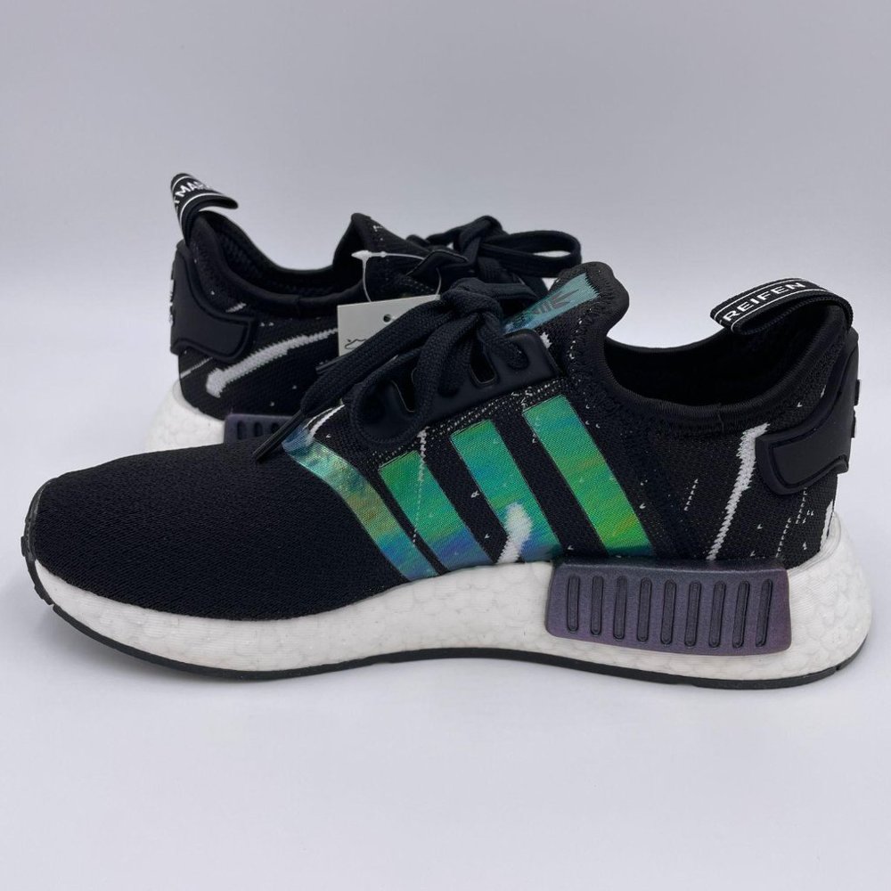 adidas NMD R1 Black / White Womens Shoes - Picture 2 of 8